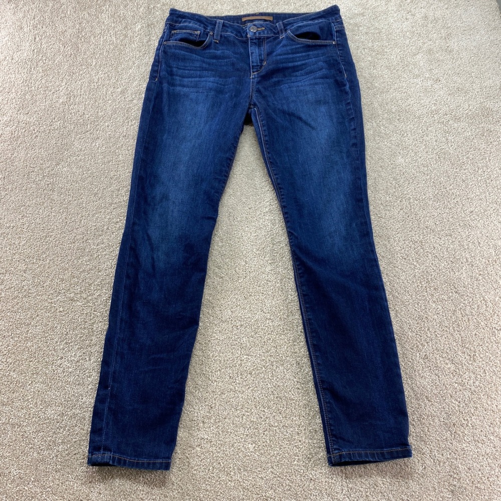 Joes Jeans Abree Skinny Ankle Jeans Womens 29 Dark Blue Mid Rise